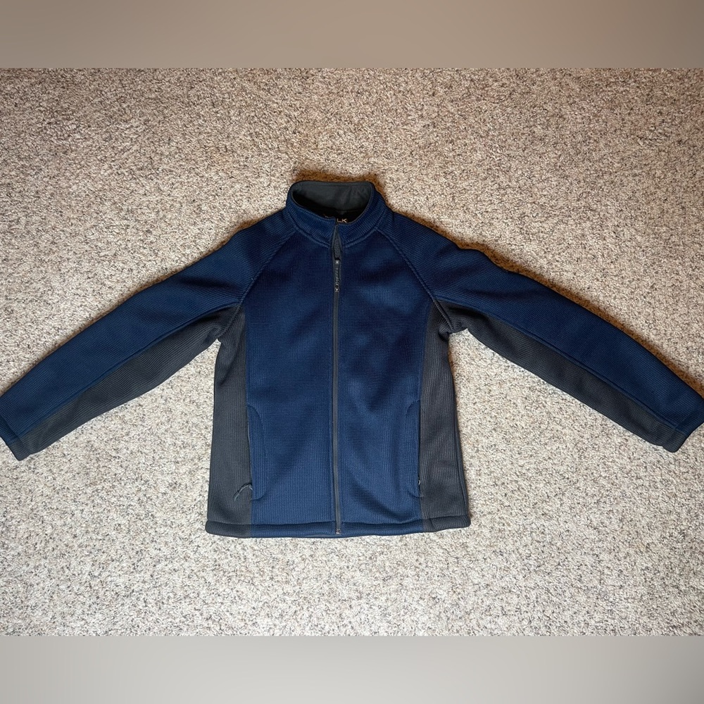 Men’s Zeroxposure Dark Blue Fleece Lined Full Zip Up Jacket Small